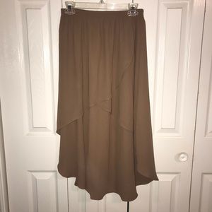 Tan high low Forever 21 skirt